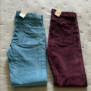 Crewcuts NWT Blue and Burgundy Corduroys
